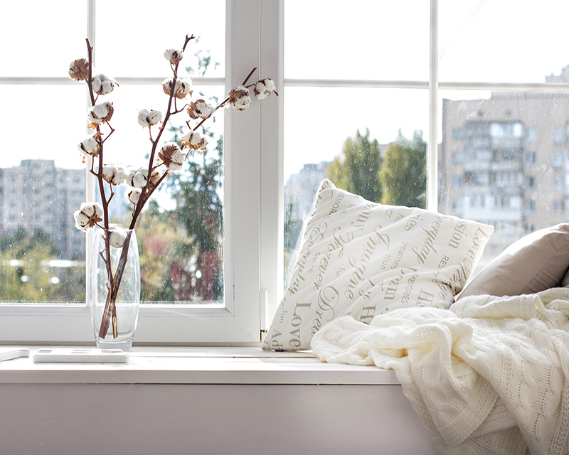 Pillows on a window sill for Madison Wisconsin Therapy