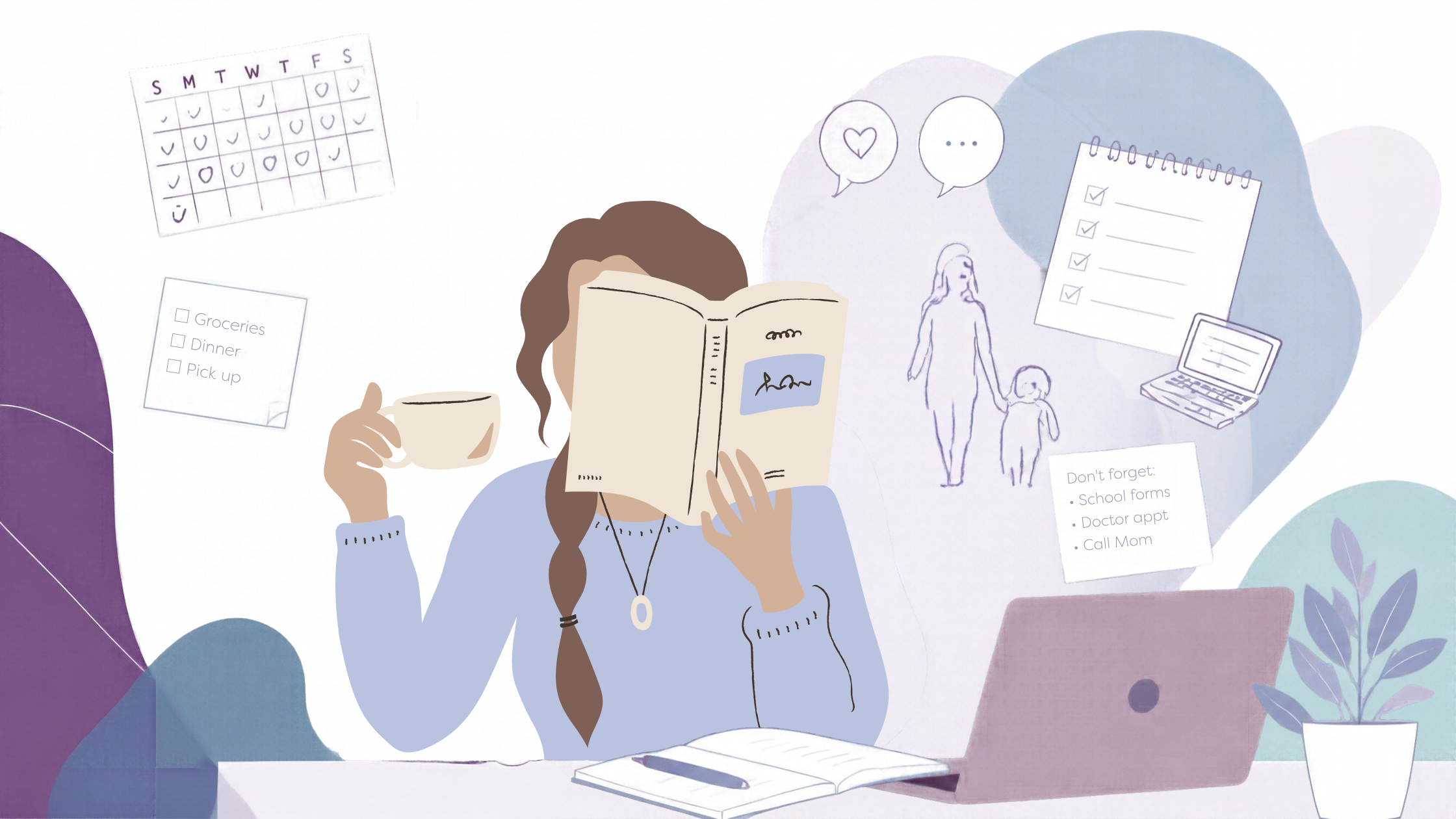 Woman balancing work and household responsibilities, illustrating Women's Mental Health Support and the invisible mental load.